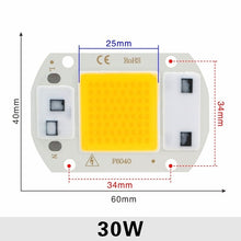 Load image into Gallery viewer, LED COB Chip 10W 20W 30W 50W 220V Smart IC No Need Driver 3W 5W 7W 9W LED Bulb Lamp for Flood Light Spotlight Diy Lighting
